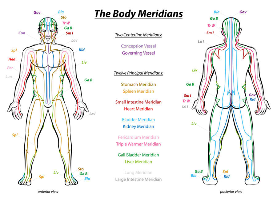 I meridiani del corpo